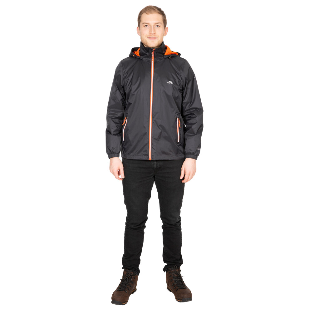 Trespass (Xxs, Black) Mens Waterproof Jacket With Hood Briar