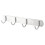 Aluminium Alloy 4 Hanger Towel Hat Coat Clothes Wall Mount Rack Hook 9