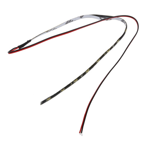 2x 30CM 15 SMD Side-emitting Side Shine Glow Flexible DRL LED Strip Light White 1