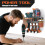 3-Tier Tool Organizer Workshop Wall Mount for 4 Power Tools Black — wall mount tool organizer, metal tool holder, drill organizer 6