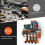 3-Tier Tool Organizer Workshop Wall Mount for 4 Power Tools Black — wall mount tool organizer, metal tool holder, drill organizer 3