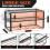 3-Tier Tool Organizer Workshop Wall Mount for 4 Power Tools Black — wall mount tool organizer, metal tool holder, drill organizer 5