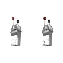 2X Top Mount Boot Dual Hebel Griff Motorsteuerung Marine Motorsteuerung Boot Steuerhebel