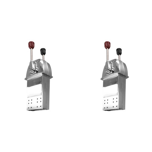 2X Top Mount Boat Dual Lever Handle Engine Control Marine Engine Control Boat Control Lever