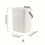 Space-Saving Quiet-Close Trash Can, Eco-Friendly Sealed Bin for Kitchen & Office, No Electricity Needed White-3L 2