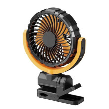 Portable Car Clip  Fan Battery Operated Wind 900 Rotate Quiet Small Air Cooling Fan for Desk Camping Stroller Fan