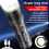 1000M LED Flashlight Zoomable USB C Rechargeable Flash Light Power Flashlights Zoom Lantern Zoomable 10
