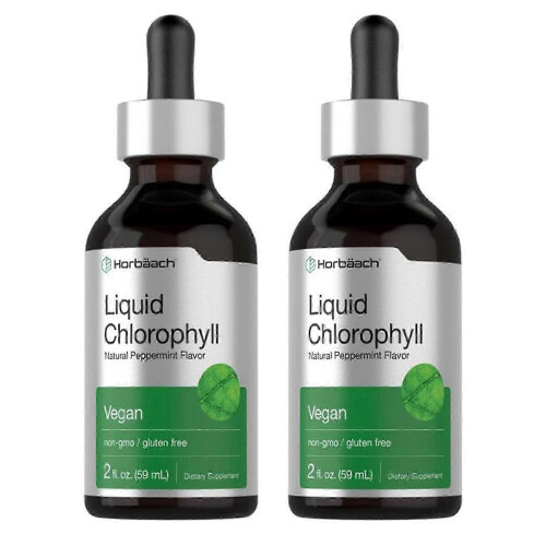 (2pcs) 59ml Υγρός Ορός με Σταγόνες Χλωροφύλλης, Ενισχυτικό Ενέργεια