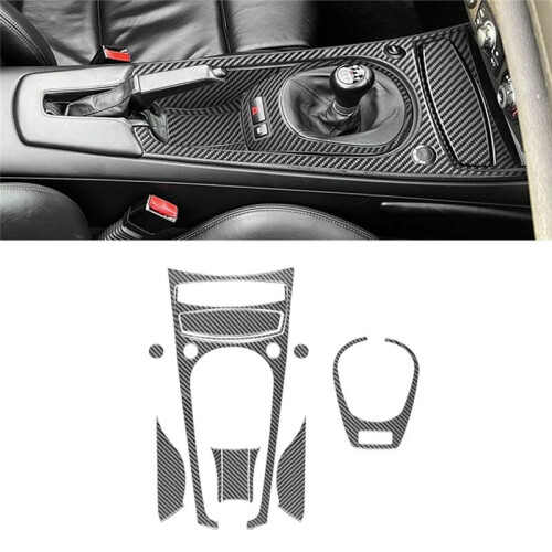 Center Console Gear Shift Panel Cover Trim Kit for  Z4 E85 E86 2002-2008 Carbon Fiber Interior Accessories 2