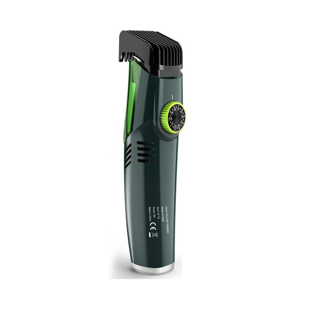 Tlily Cordless Beard Trimmer,Electric Shaver With Built-In Vacuum,Ipx6 Waterproof,Precision Clipper For Mustache And Sideburns
