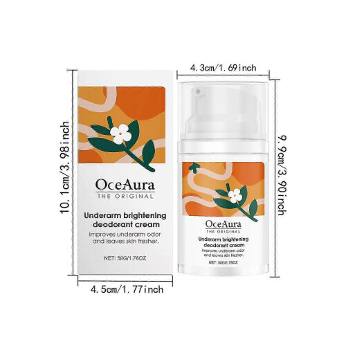 (4PCS) 1-5x Η αυθεντική αποσμητική κρέμα λάμψης για τις μασχάλες