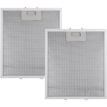 Pacote com 2 Filtros de Reposição para Coifa de Fogão, 320x260x9mm, 5 Camadas, em Tela, para Exaustor de Fogão