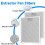 2 Pack Cooker Hood Filter Replacement 320x260x9mm, 5 Layer Extractor Fan Filters Mesh, Cooker Replacement Filter 3