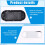 For PSV 2000 Replacement Back Cover Durable Rear Faceplate Case with Sticker Perfect Fit for Enhanced Gaming Experience 5