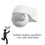 Outdoor Infrared Long Motion AC100V-240V Wall  PIR Detectors LED Sensor Waterproof Timer Light Motion Sensor White 2