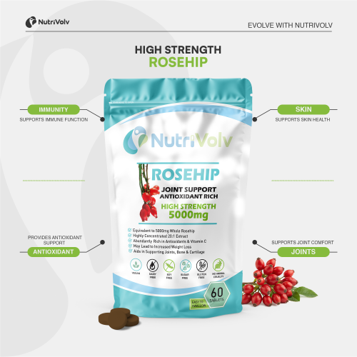 NutriVolv Rosehip 5000mg Tablets 60 Pack 1