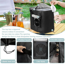 Ice Maker Insulation Cover Countertop Ice Maker Cover with Cold Snap Foil Layer Cold Insulation & Thermal Insulation
