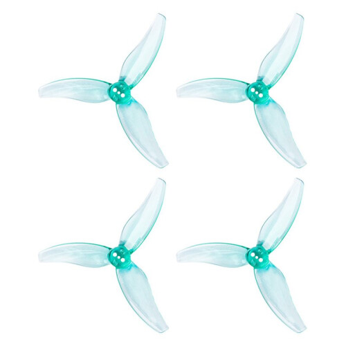 4 Pares 3630 Hélice de 3 Polegadas com 3 Pás para PC, Furo de 1,5 mm para Motor Sem Escova 2004KV RC FPV Drone Verde Pato 2
