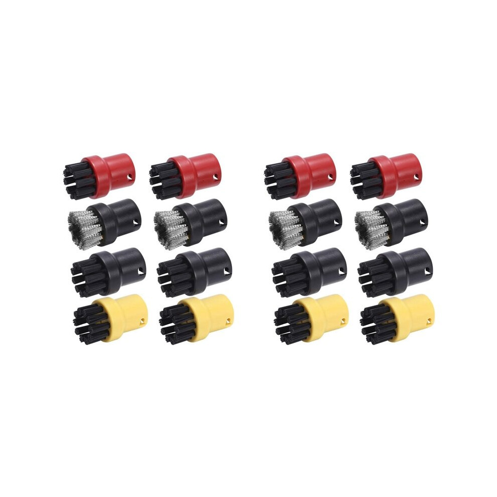 16Pcs Round Steam Cleaner Brushes Replacement For Sc1/Sc2/Ctk10/Sc3/Sc4/Sc5/Sc7 Steam Cleaner Parts 4712720962501