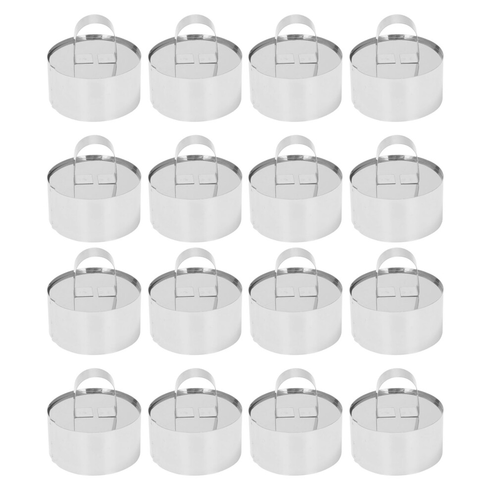 Semoic Set Of 12 Cake Rings, Mousse Cake Molds And Pastry Baking Ring,Food Ring Mould Dessert Rings Set For Pastry Cake Baking