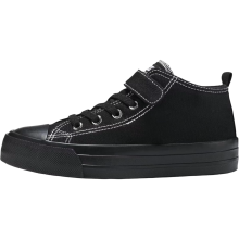 Zapatillas Lona Casual Deportivas Unisex Negras 30 EU — calzado infantil escolar, tenis niño transpirables