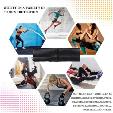4X Extra Lange Elastische Knie Bandage Kompression Bandage Stütze Elastische Knie Kompression Bandage Bandage für Bein Bewegung