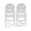8Pcs Multifunctional Geometric Ruler Measuring Drawing Ruler Plastic Mathematics Tools for Student School Office Supply 3