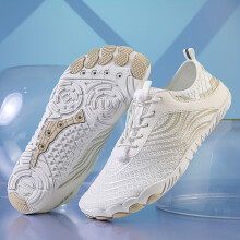 (White, 7.5) Women'S Outdoor Water Shoes, Beach Shoes, Quick-Dry, Lightweight, Breathable Water Wading Shoes, Anti-Slip Swimming