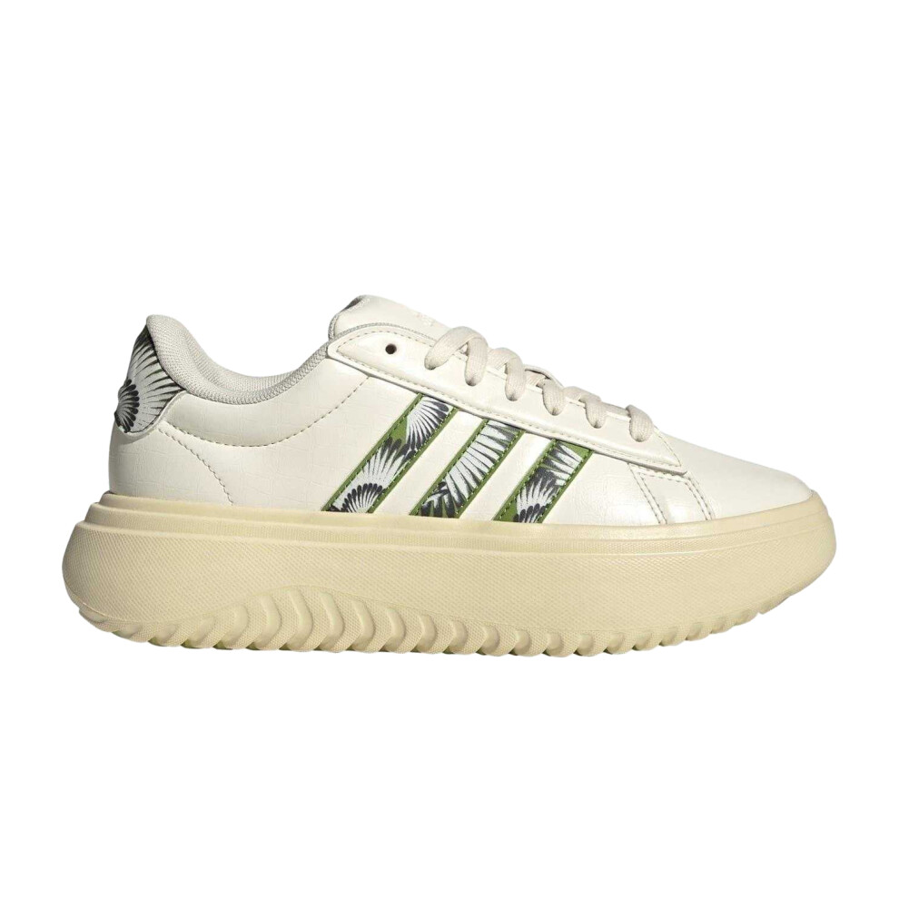 Adidas Womens/Ladies Grand Court Foliage Platform Trainers