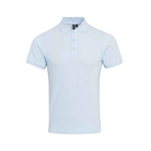 (M, Light Blue) Premier Mens Coolchecker Plus Piqu Polo Shirt