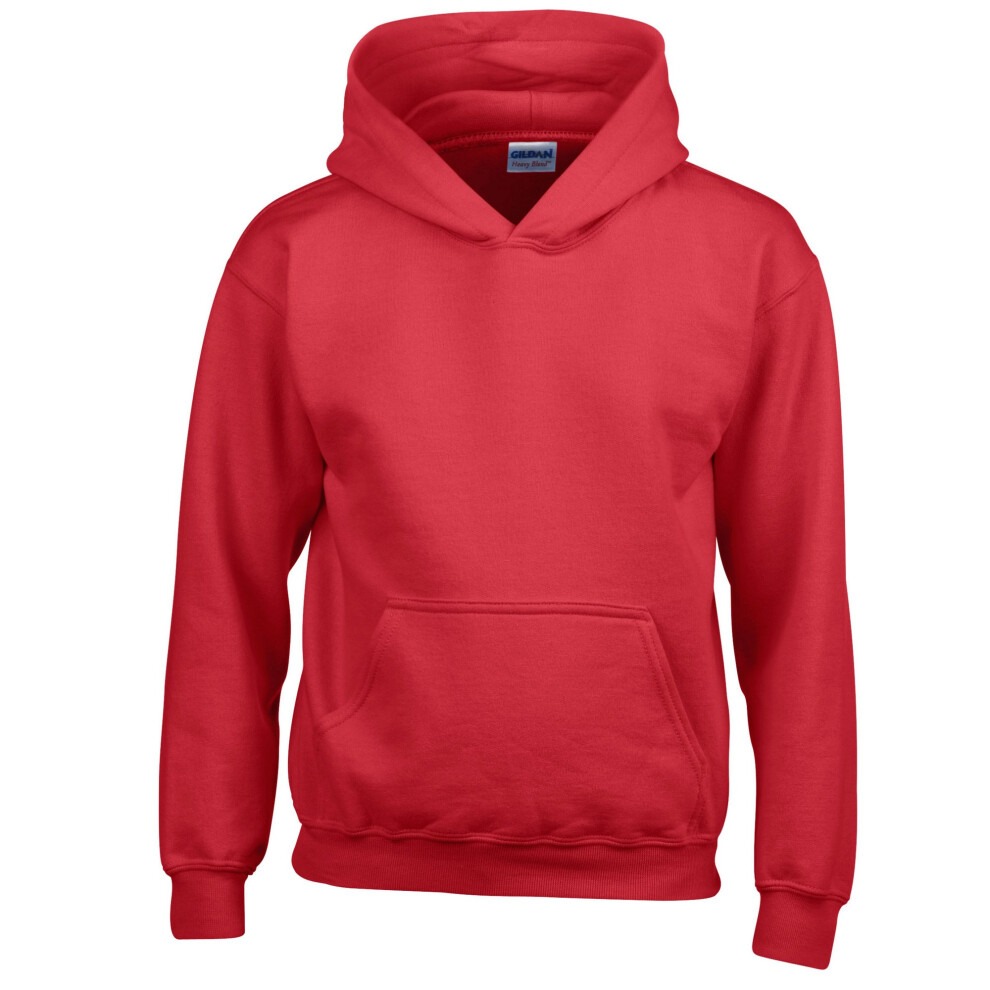 Gildan (9-11 Years, Red) Childrens/Kids Heavy Blend Hoodie