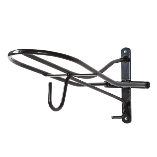 (One Size, Black) Stubbs Saddle Rack With Hook