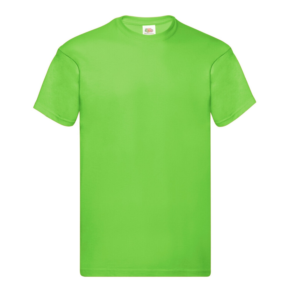 Fruit Of The Loom (L, Lime) Mens Original T-Shirt