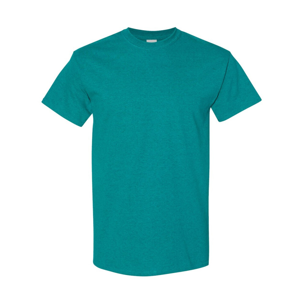 Gildan (2Xl, Antique Jade Dome) Mens Heavy Cotton Short Sleeve T-Shirt (Pack Of 5)