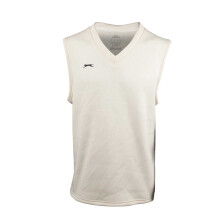 (13 Years, Cream) Slazenger Childrens/Kids Logo Polyester Sweater Vest