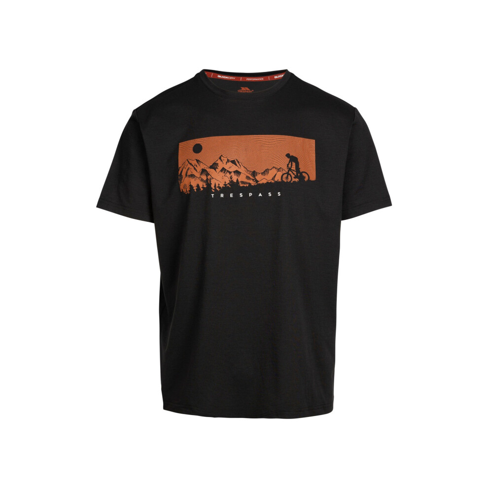 Trespass (S, Black) Mens Nellow Biker T-Shirt