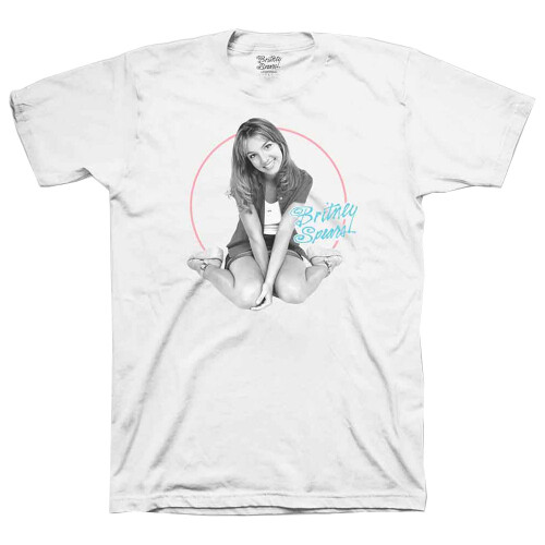 Britney Spears (S, White) Britney Spears Classic Circle T Shirt
