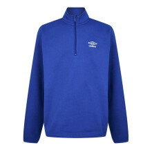 (L, Royal Blue) Umbro Mens Club Essential Quarter Zip Regular Sweatshirt