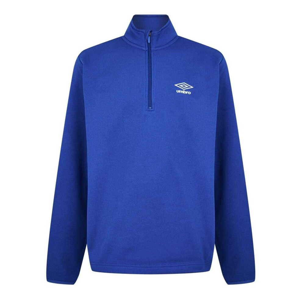 Umbro (L, Royal Blue) Mens Club Essential Quarter Zip Regular Sweatshirt