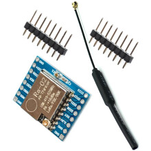2X Módulo LoRa SX1278 de 433 MHz, 433 M, 10 , Ra-02, Placa de Transmisión Inalámbrica de Espectro Ensanchado, Antena IPX de 2,4 G para Hogares