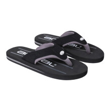 (12 UK, Jet Black) Animal Mens Jekyl Recycled Flip Flops