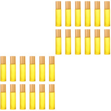 24Pièces Bouteilles À Rouleau Jaunes Vides Pour Et Parfums