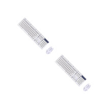 2Ensembles Clavier Souris Ergonomique Lumineux Pour Ordinateur