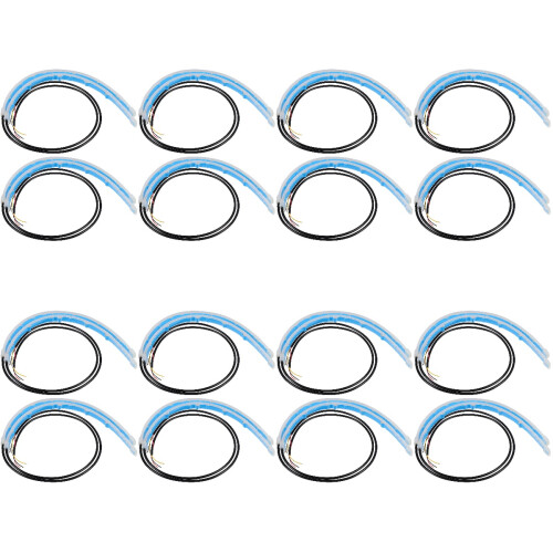 16Pièces Bande Flexible Double Couleur Pour Phare Auto