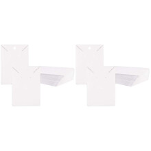 2Ensembles Cartes D'exposition Boucles D'oreilles Kraft Papier