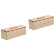 2Pièces Moule Box Bois Violet Sécurisé Idéal DIY