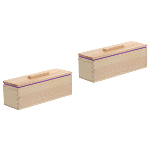 2Pièces Moule Box Bois Violet Sécurisé Idéal DIY