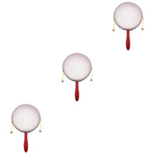 3Pièces Jouet Tambour Rouge Enfant Musical Éducatif Et Résistant
