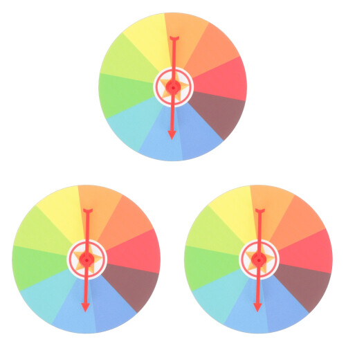 3Pièces Roue Fortune Murale Pour Jeux Et Fêtes