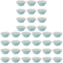 150Pièces Moules À Cupcakes Bleus En Papier Résistant Anti-